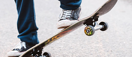 Photo of a skateboard
