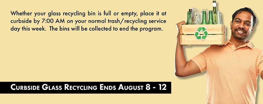 Last Week Of Glass Recycling News Graphic