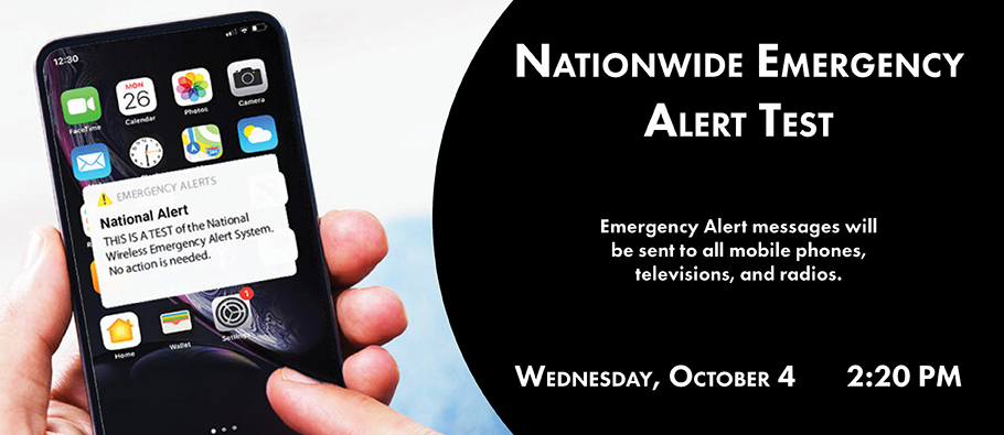 Nationwide Emergency Alert Test - Website News Graphic
